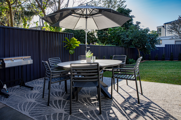 Remarkable Trivento Ceramic Dining table and Nardi Doga Dining Chair. Featured in Selling Houses Australia