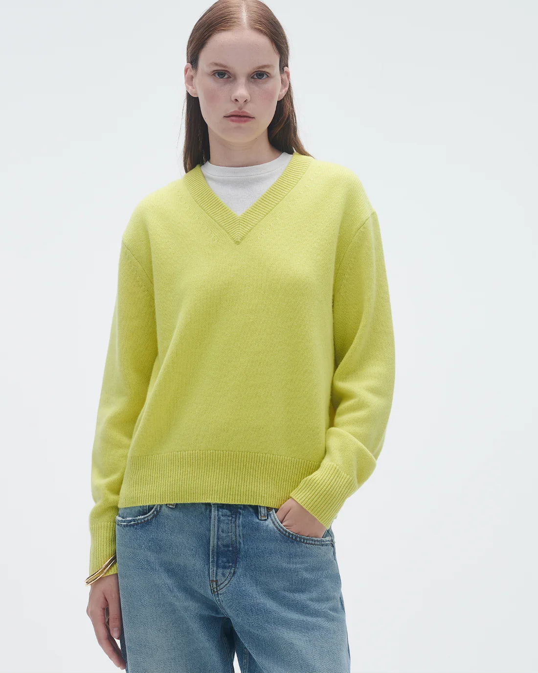 Guest in Residence Long Sleeve The V - Lemon