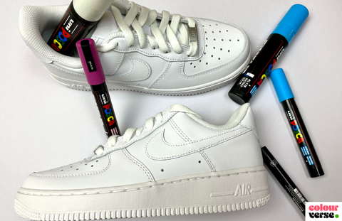 POSCA Paint Pens for Nike Airforce 1 Shoes and POSCA Art