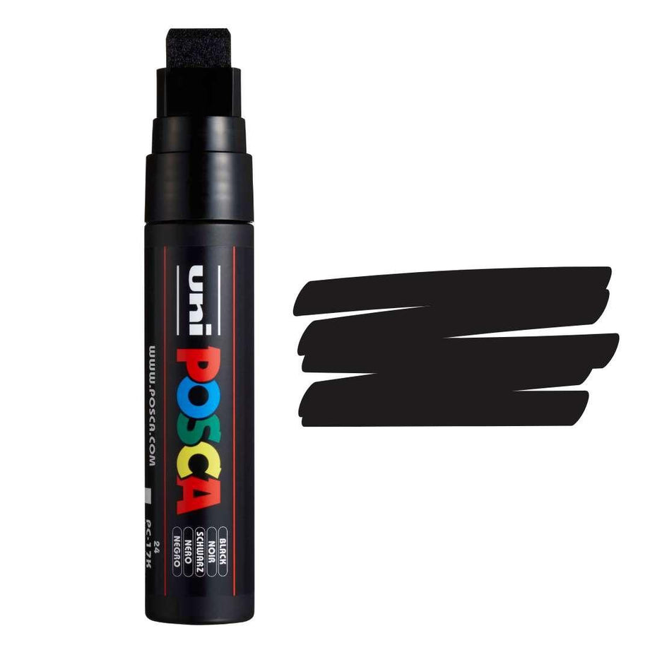 POSCA PC-17K Art Paint Marker Pens Pack of 3 XXL Chisel Tip Nib