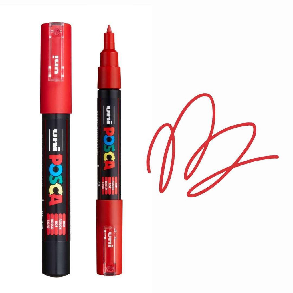 POSCA, PC1M Paint Pen, Red Wine Colour, Colourverse, AUS