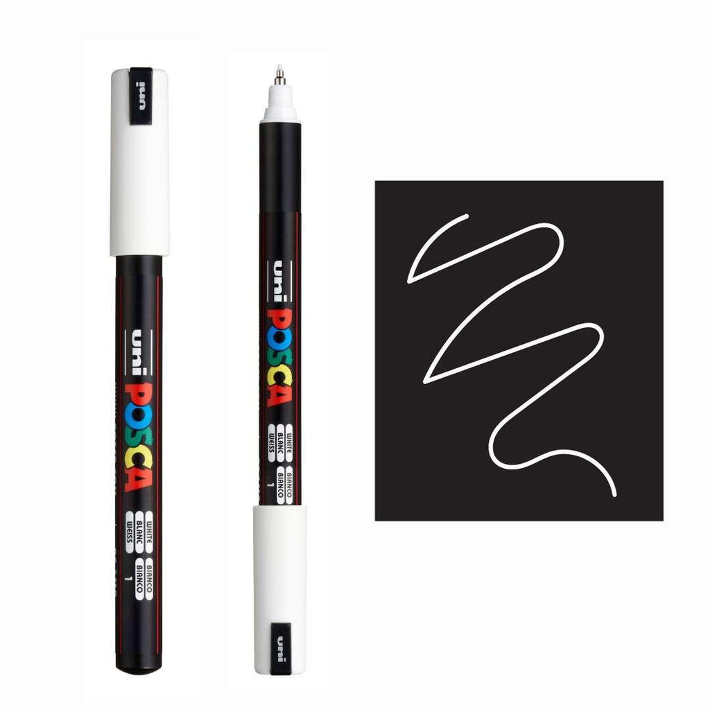 POSCA, PC1M Paint Pen, White, Colourverse, AUS