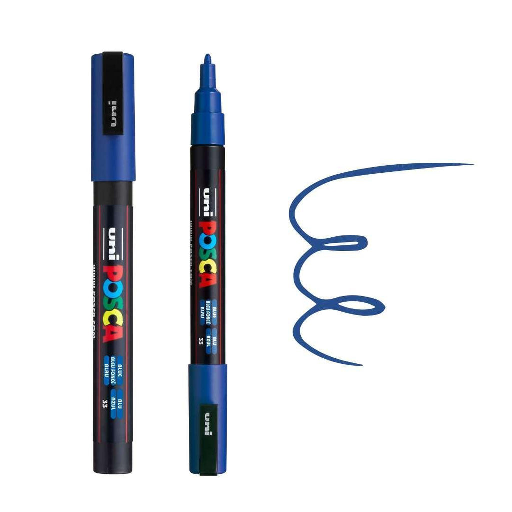 Uni Posca Fine Tip Marker PC-3M Bleu