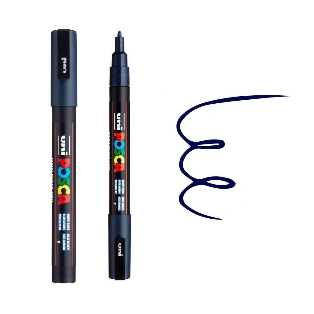 Posca Paint Marker Fine PC-3M Navy Blue