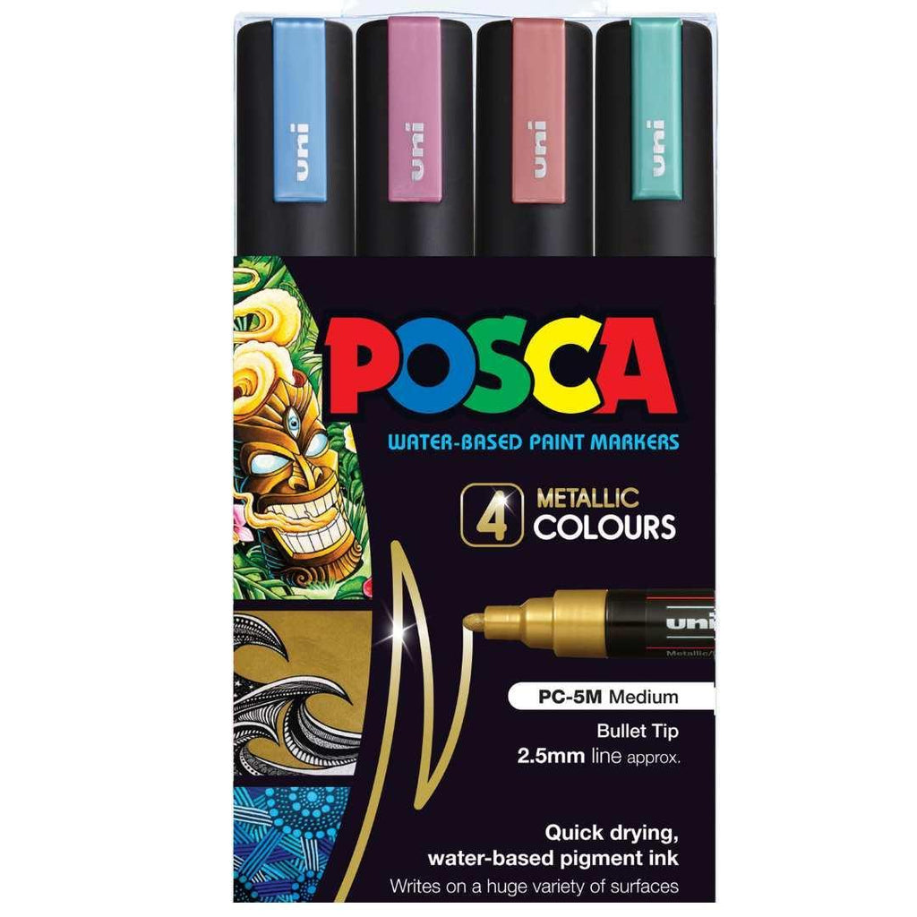 Uni Posca Paint Marker PC-5M Medium Bullet Tip Gold