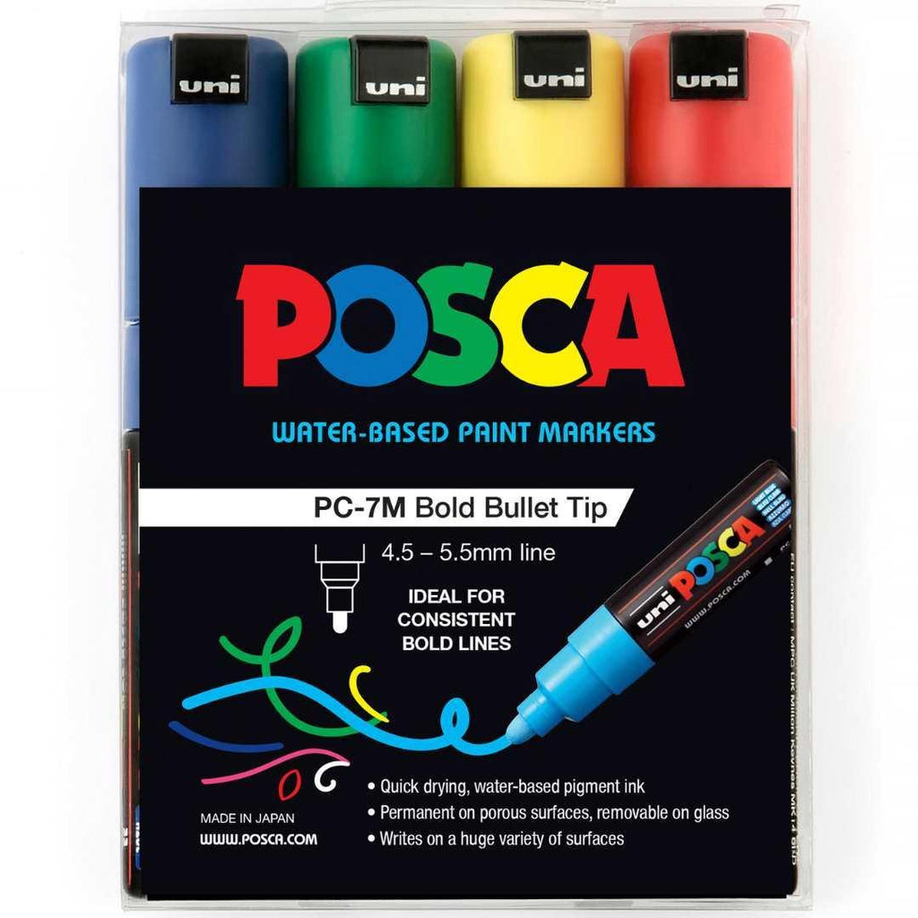 POSCA Pc-7M Paint Marker 16 Piece Assorted Pack – POSCA NZ