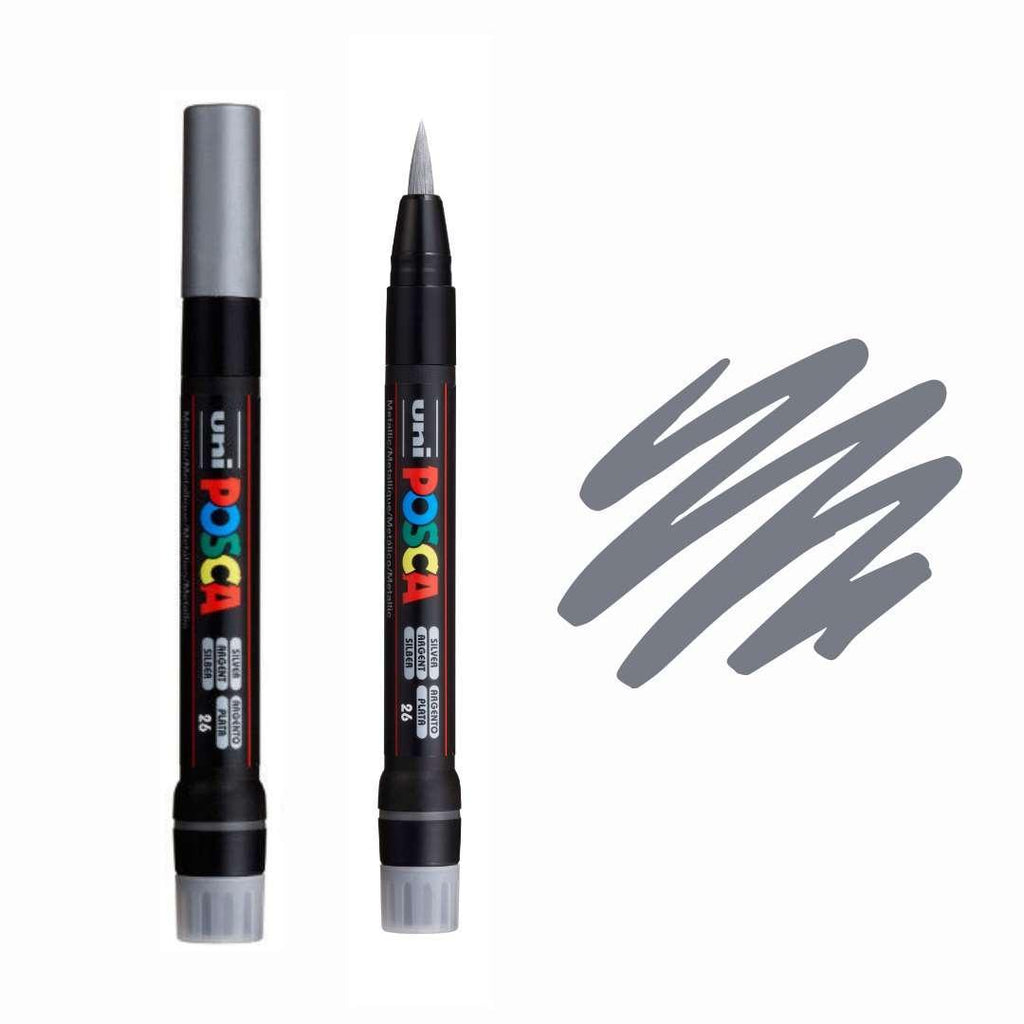 Uni Posca Fine Tip Marker PC-5M Argento