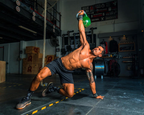 Man lifting weights