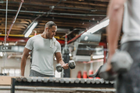  a man working out