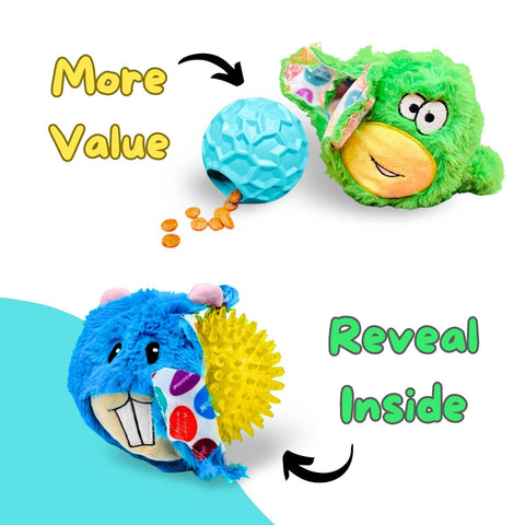 2 in 1 Reveal Dog Toy Within Toy Hidden Surprise