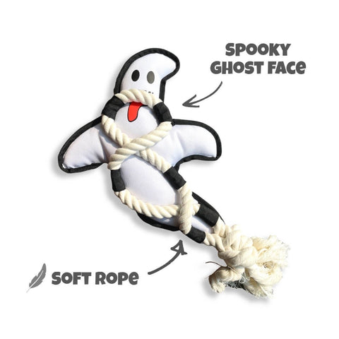 DuraPaw Halloween Ghost Plush Dog Toy Gift Idea