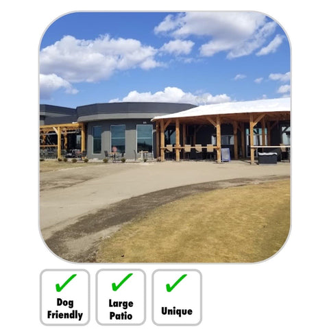 Out Of Bounds Edmonton Pet Dog Friendly Patio Restaurant Golf Course