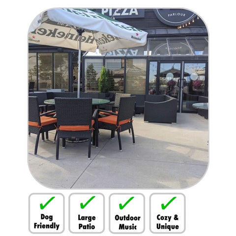 PZA Parlour Calgary Pet Dog Friendly Patio Restaurant