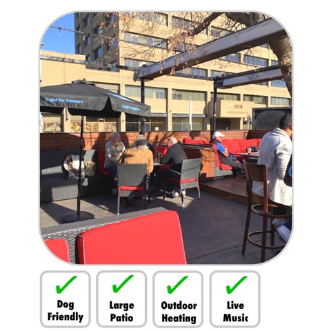 Rose and Crown Calgary Pet Dog Friendly Patio Restaurant