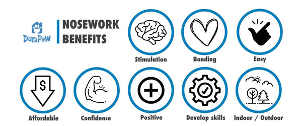 Dog Nosework Scent Detection Benefits Chart