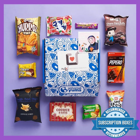 Universal Yums Snack Subscription Box Canada