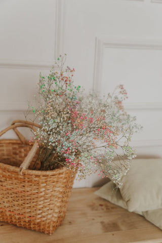 dried flower basket