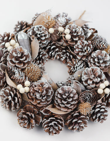 Silver wreaths for christmas