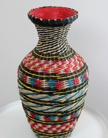 woven vase