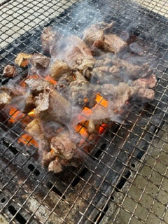 猪肉の炭火焼き肉