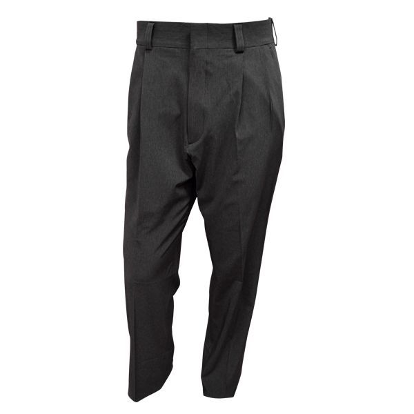 Charcoal/Black Check | Slim Leg Wool Blend Trouser | WoolOvers UK