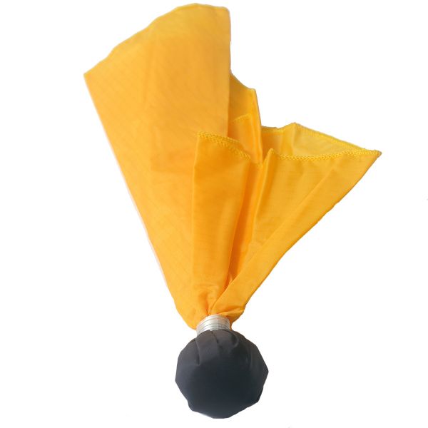 Long Throw Ball Type Penalty Flag - Yellow w/ Black Ball