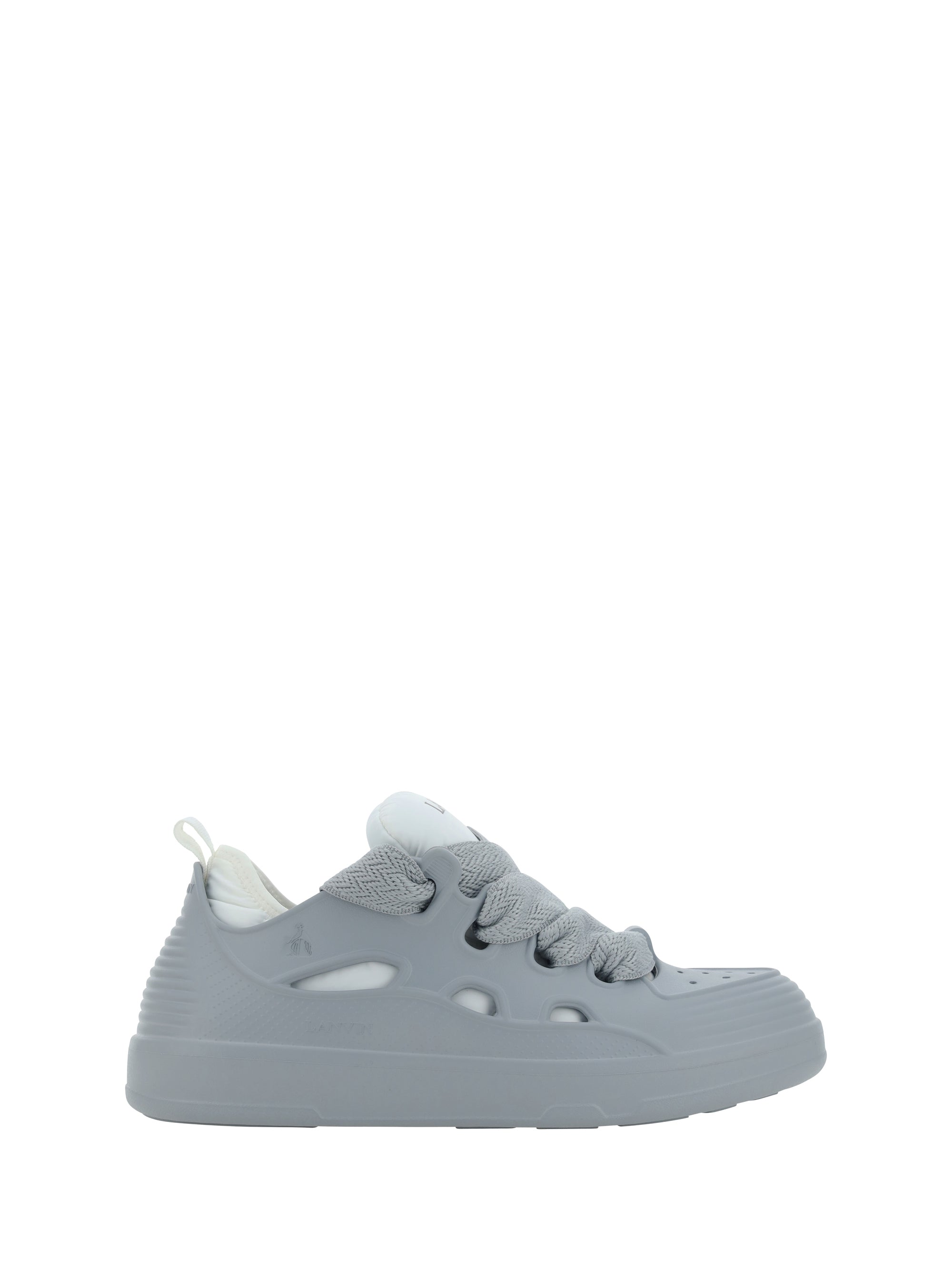 Lanvin Ssense Exclusive Gray Curb Sneakers in Black for Men