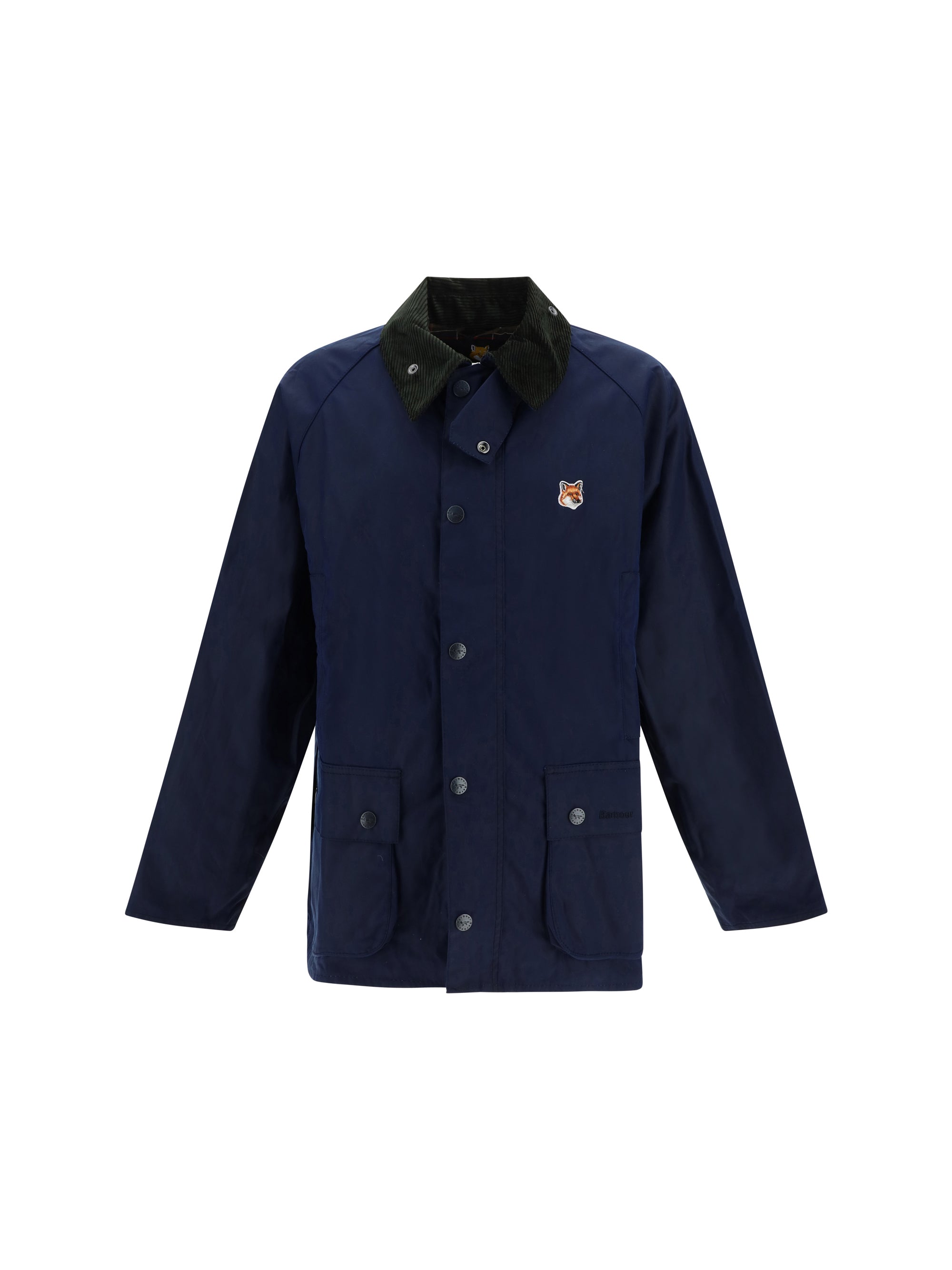 Giacca Beaufort Barbour X Maison Kitsuné In Indigo