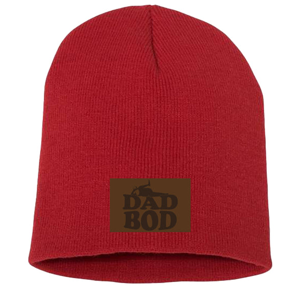 $20 Fall Special | Dad Bod Leather Patch Beanie