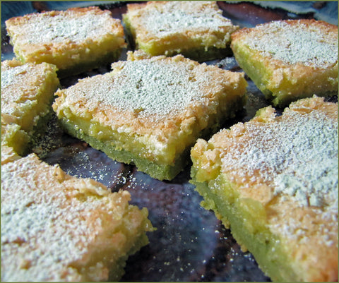 Matcha Tea Lemon Squares