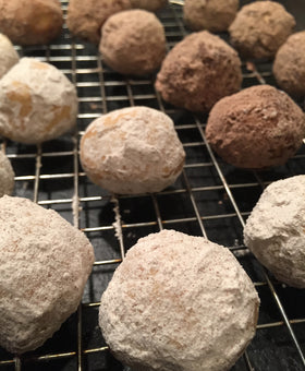 Roasted Chestnut Snowball Cookies