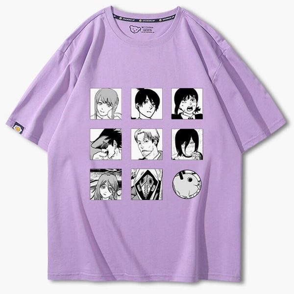 Chainsaw Man Characters Collage Manga T-Shirt - AC Shop