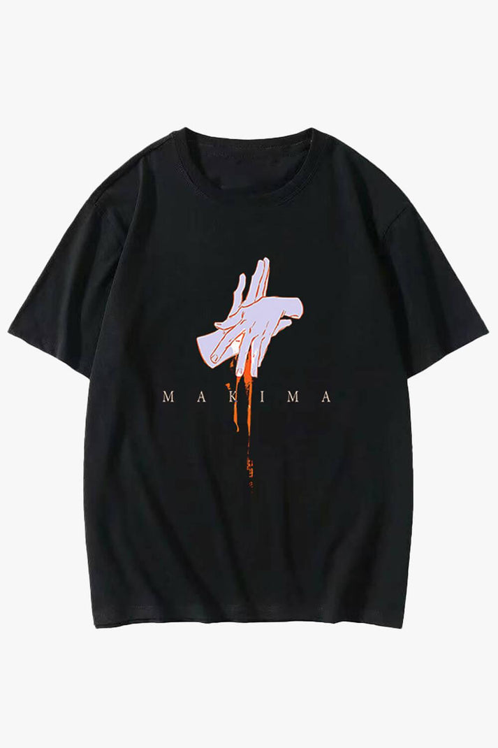 Chainsaw Man Makima Hands Sign T-Shirt - Aesthetic Clothes