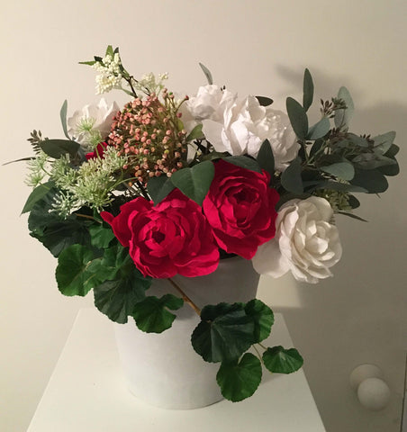 Custom paper flower arrangement - 1st year anniversary