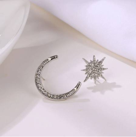 Celestial Star and Moon earrings