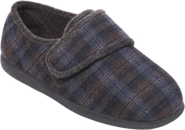 wide fit slippers mens