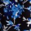 Black and Blue Floral