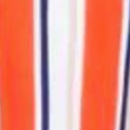 Orange Stripe Print