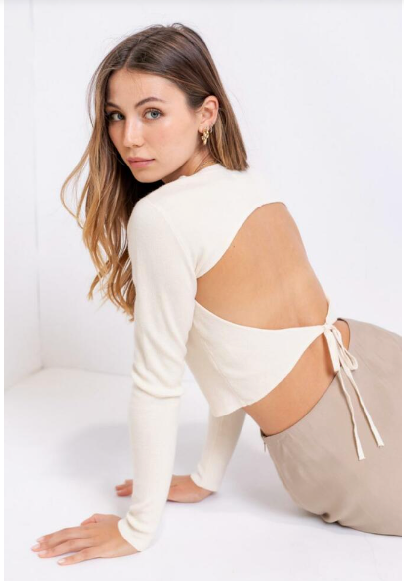 Backless Sweater