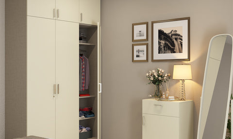 Breezy bedroom wardrobe design for smaller space which blends style and functionality