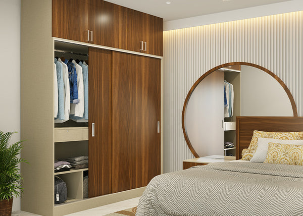 Budget-friendly loft wardrobe design which maximises vertical space
