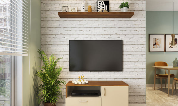 Compact TV unit for small living room: the screen size plays a pivotal role in determining the right unit