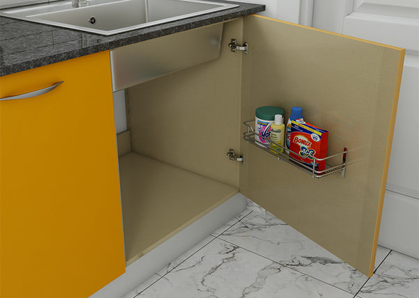 Small kitchen cabinet design for under-sink storage