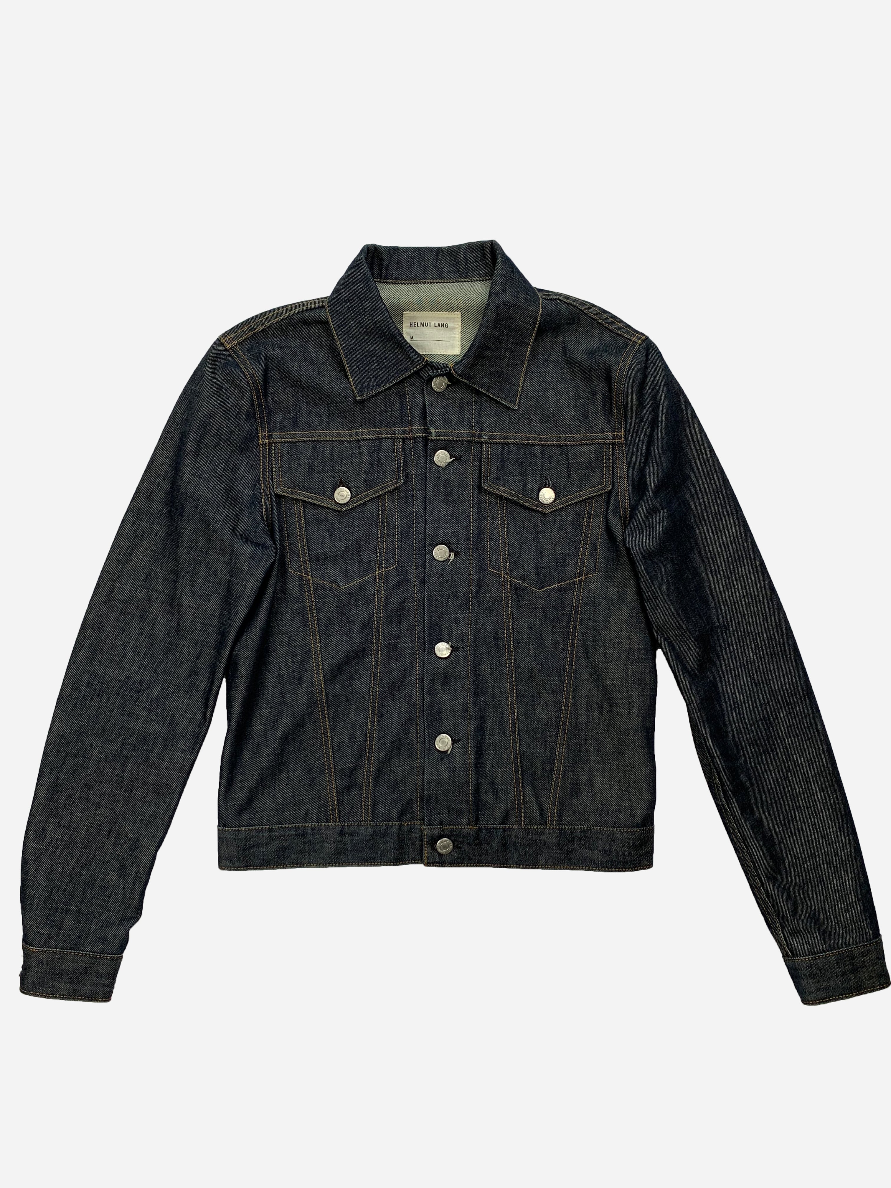 HELMUT LANG INDIGO TRUCKER DENIM JACKET. (44 / S) – SEVENUES CLO.