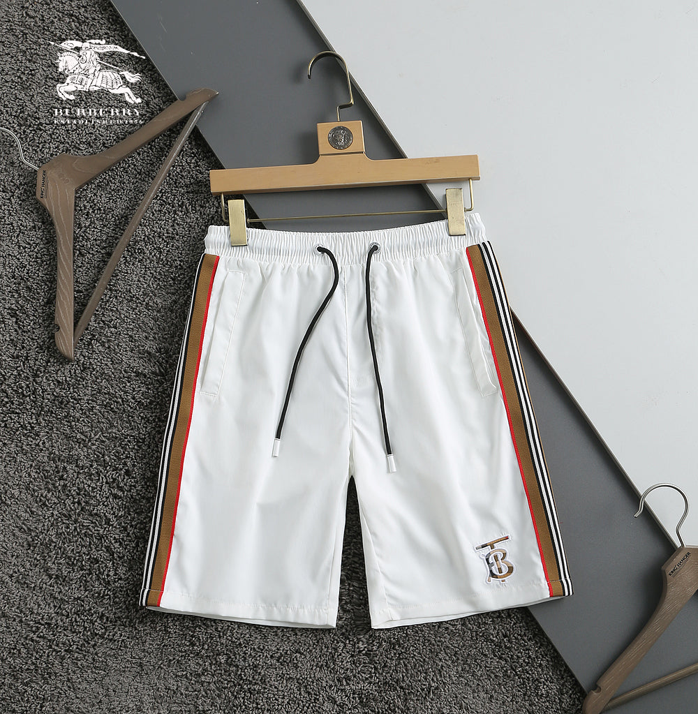 THOM BROWNE Beach Pants Letter Logo Print Shorts TB Casual Five Pants Sports Pants Seaside Quick Dry