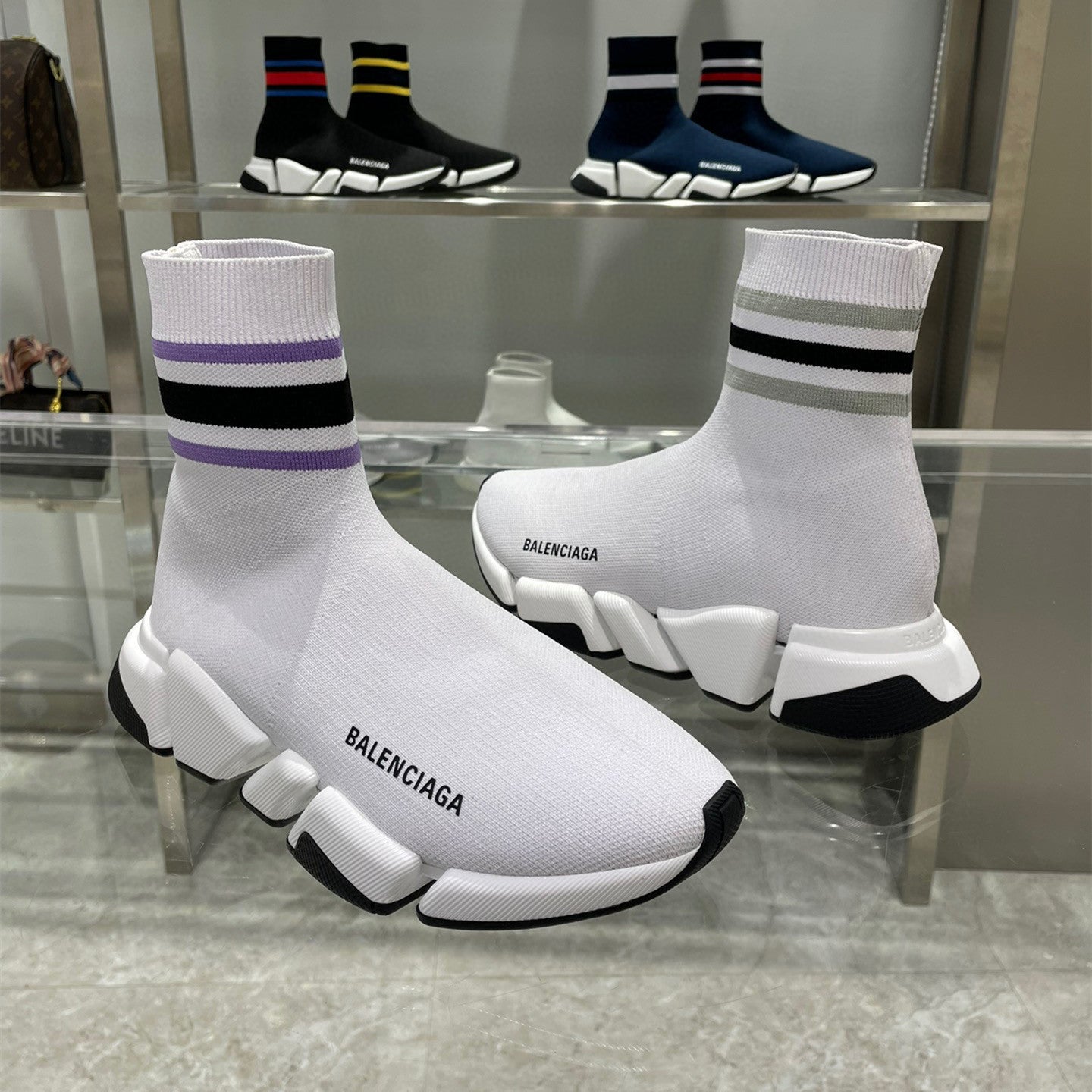 BALENCIAGA Sock Boots Woman Men Fashion Breathable Sneakers Running Shoes 35-45