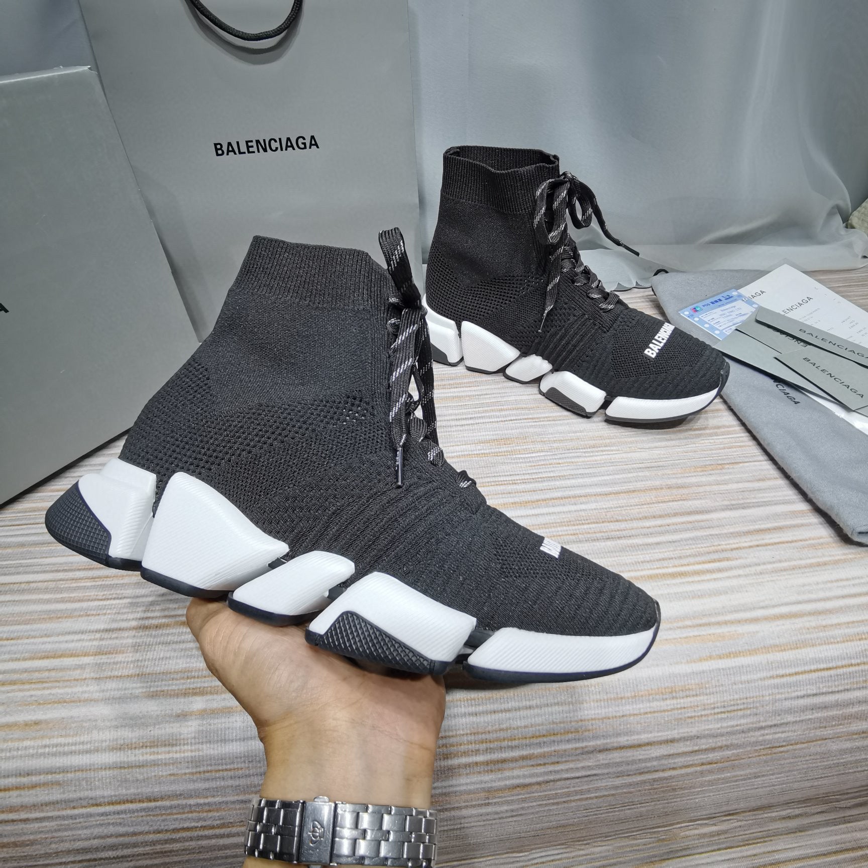 BALENCIAGA Sock Boots Woman Men Fashion Breathable Sneakers Running Shoes 35-45