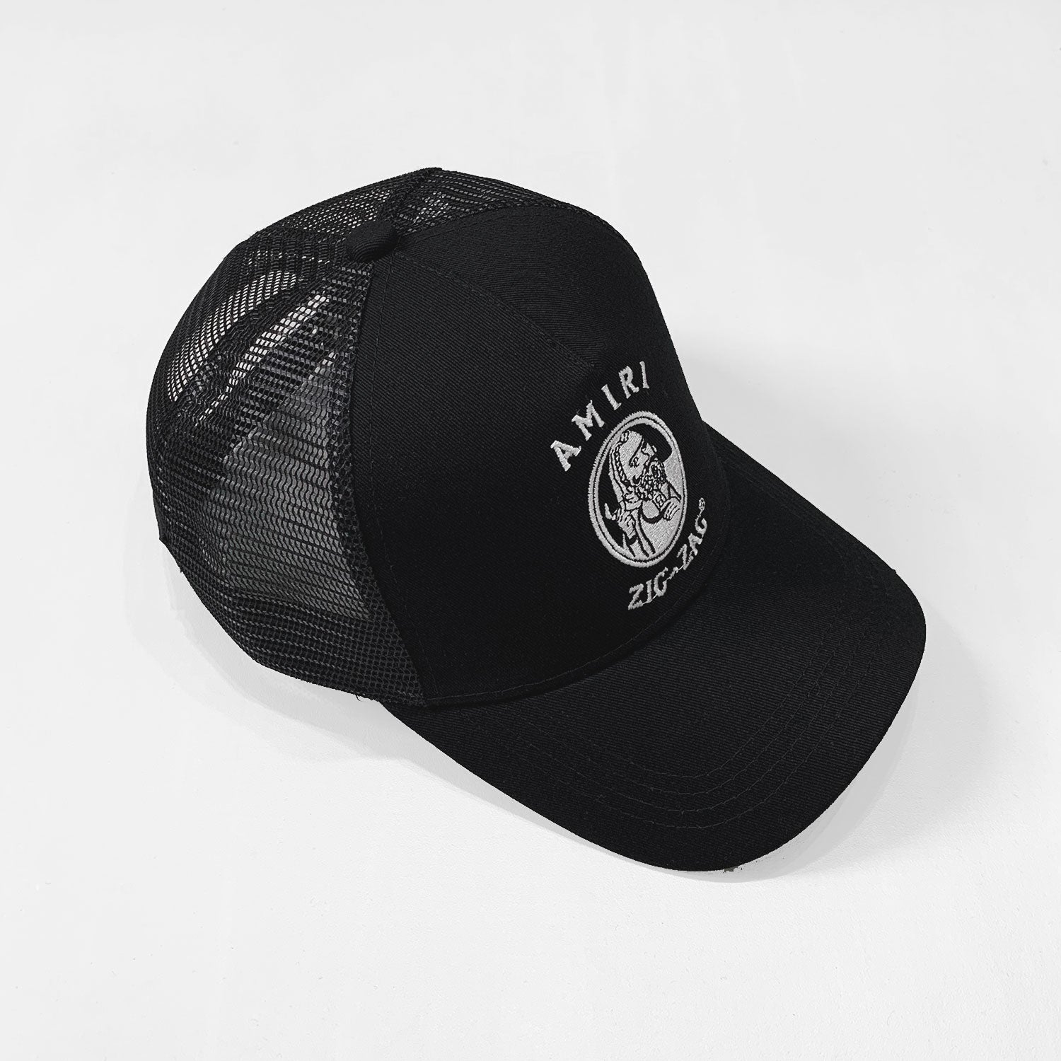 Ari Smoking Old Man Letter Cap Embroidered Logo Printed Sun Hat Adjustable Sports Cap Men's and 