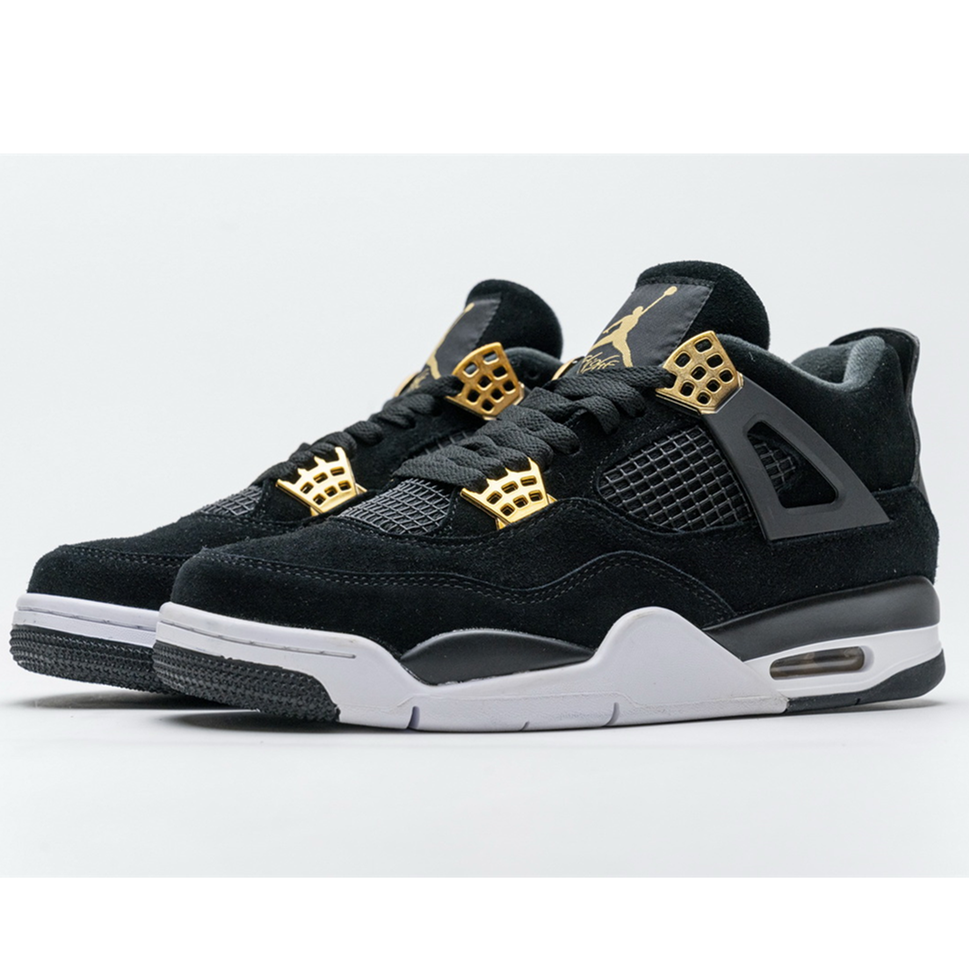 Nike Air Jordan 4 Retro鈥淩oyalty鈥滲asketball Shoes AJ4 Women's and Men's Running Shoes Casual 