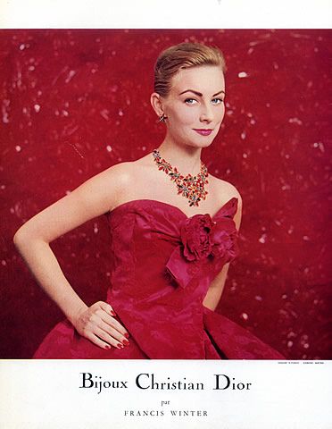 Christian Dior vintage jewelry advertisement